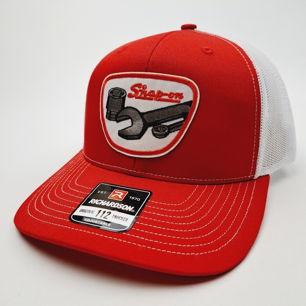 Snap On Tools Richardson 112 Trucker Mesh Snapback Cap Hat Embroidered  Patch